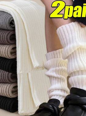 Y2k Winter Leg Warmers Fluffy Knitted Arm Warmers Gothic