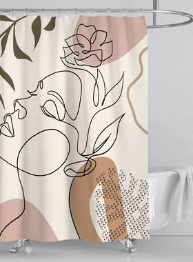 Bathroom Abstract Bohemian Shower Curtain Medieval Minimalis