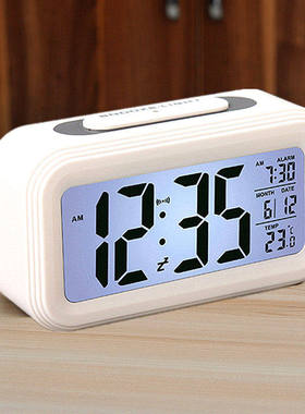 Night-light LED electronic clock alarm small 夜光静音小闹钟