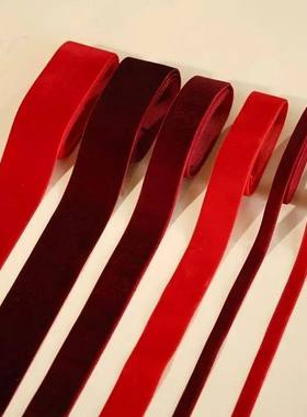 1 roll of wine Red Velvet ribbon used as Christmas tree mate