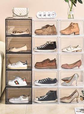 transparent plastic basketball shoes box Shoe storage boxes