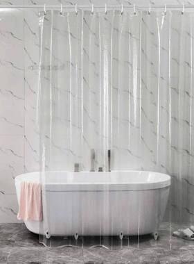 PEVA Shower Curtain Waterproof Plastic Clear Bath Curtains T