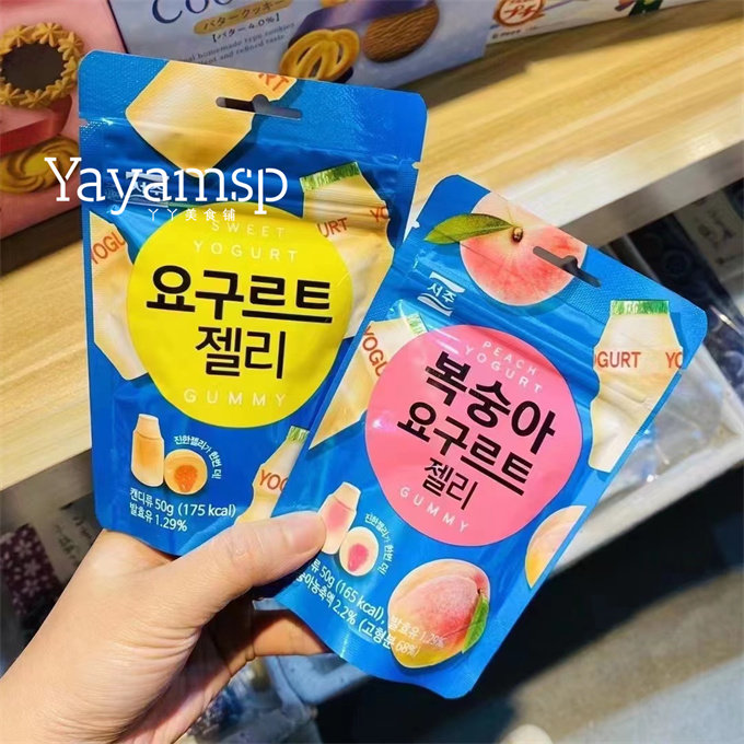 韩国进口西周糖果 养乐多味/桃子味 50克