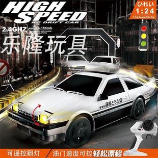跨境RC翻灯AE8漂移赛车童279四驱高速6赛儿灯光遥控车玩具汽车模