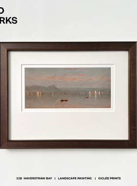 中古小众风景油画设计师挂画