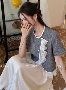 LS 广州十三行春夏新品女装上衣特色小香风精致优雅短外套 21679