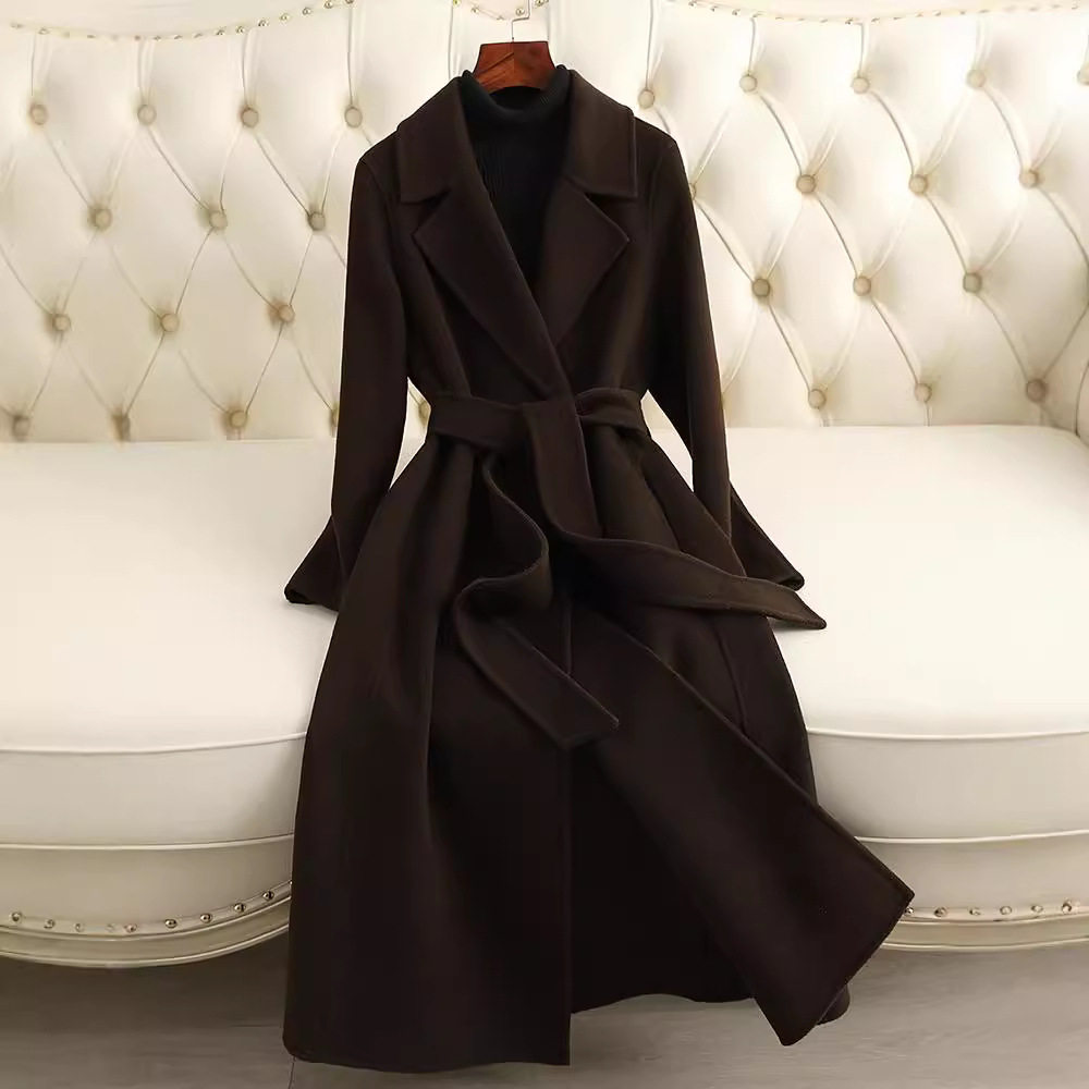 双面羊绒大衣女中长款2025年秋冬新款过膝修身显瘦正肩羊毛呢外套,女装/女士精品,毛呢外套,淘宝优惠券,粉丝福利购,淘宝优惠卷