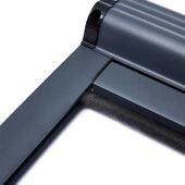 阁楼斜屋面天窗隐形纱窗网自装 防蚊纱窗铝合金纱窗 伸缩推拉卷筒式