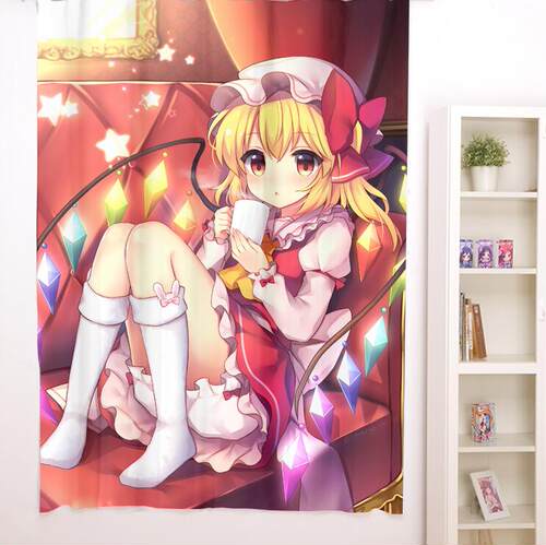 东方Project芙兰朵露浴帘窗帘动漫周边cos二次元开学毕业生日礼物