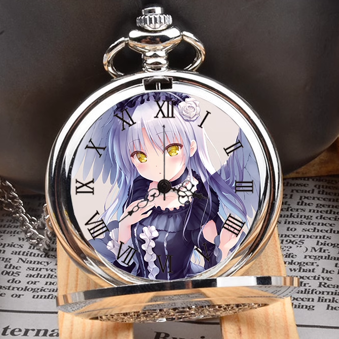 Angel Beats!立华奏怀表手表闹钟动漫周边来图定制开学送生日礼物