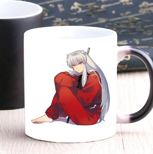 犬夜叉咖啡变色杯二次元动漫游戏周边陶瓷杯水杯宅男腐女生日礼物