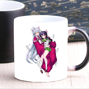 犬夜叉戈薇咖啡变色杯二次元动漫游戏周边陶瓷杯宅男腐女生日礼物