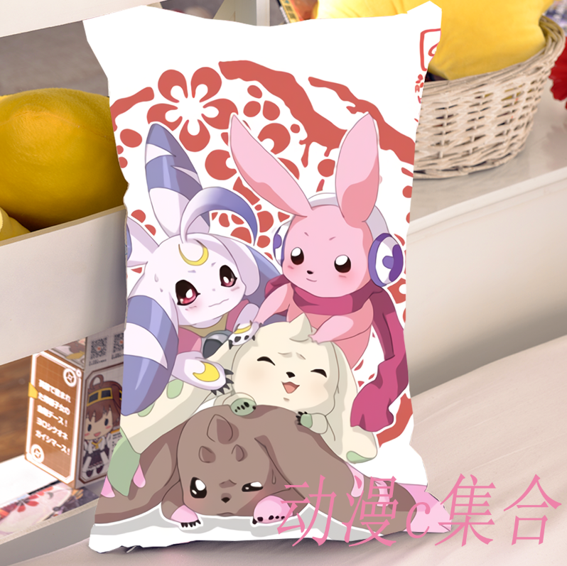 数码宝贝大耳兽抱枕二次元动漫周边毛绒游戏开学日本宅男生日礼物