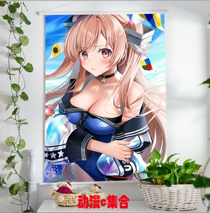 舰娘约翰斯顿挂画海报动漫周边二次元日本游戏老婆宅男生日礼物