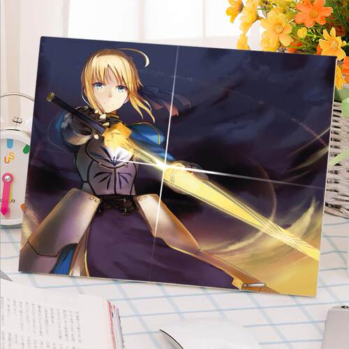 fate/grand order木版画saber动漫周边二次元送宅男腐女生日礼物