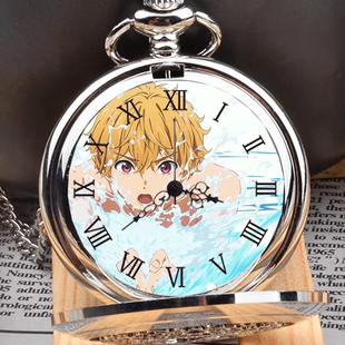 Free!游泳部叶月渚怀表情侣手表闹钟动漫周边来图送开学生日礼物