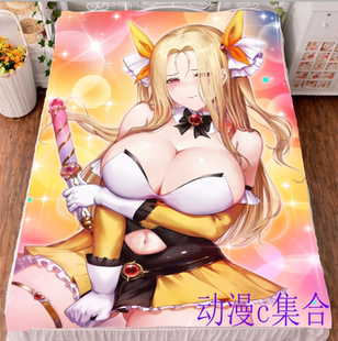 棕色尘埃奥利维耶毛毯被套床单床笠二次元游戏动漫周边来图定制