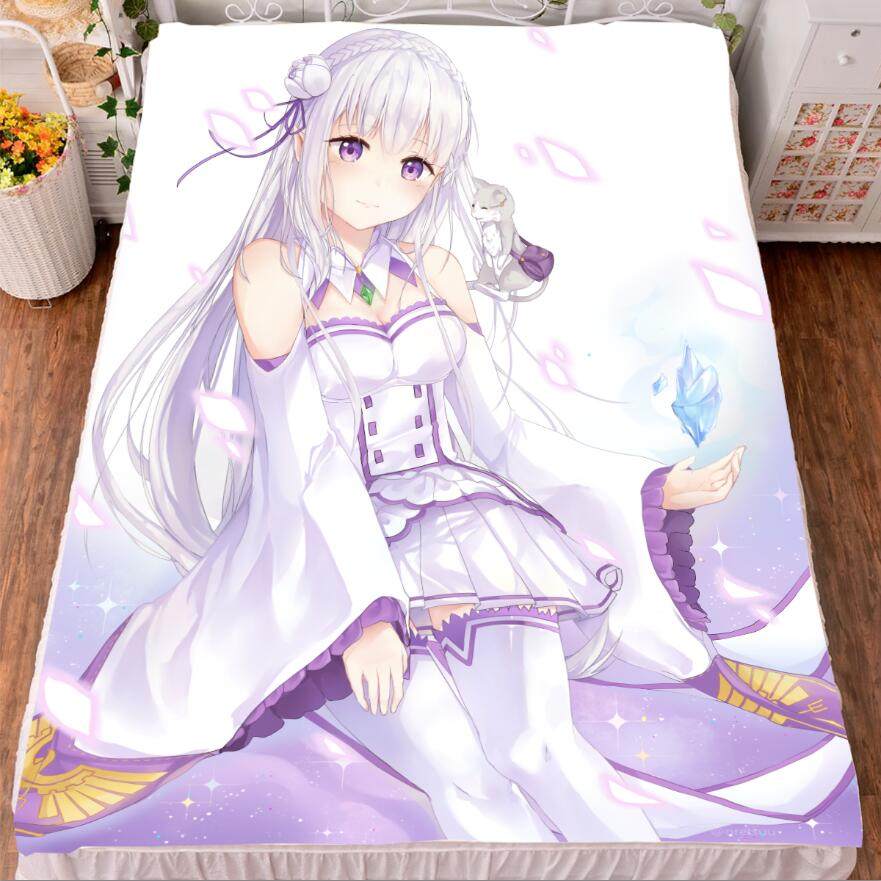 从零开始艾米莉娅被套床单毛毯动漫周边二次元宅男腐女生日礼物