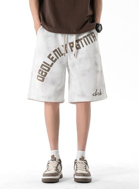 凉感透气休闲短裤男夏季宽松百搭 扎染短裤 A107-DK25600-特P28