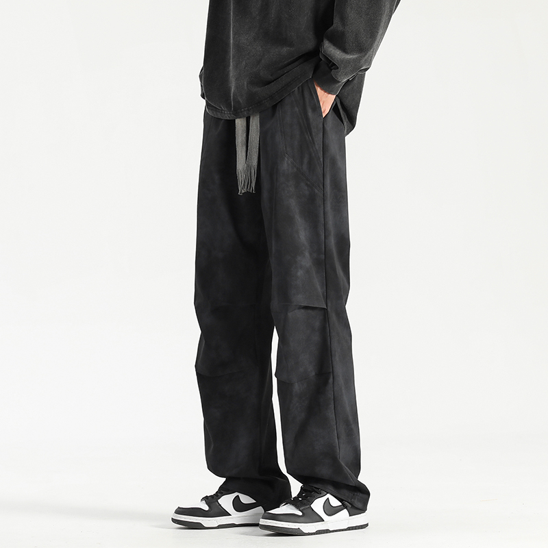 美式ins休闲裤直筒堆叠防风裤脏脏布百搭长裤 CK5251-特P41 控78