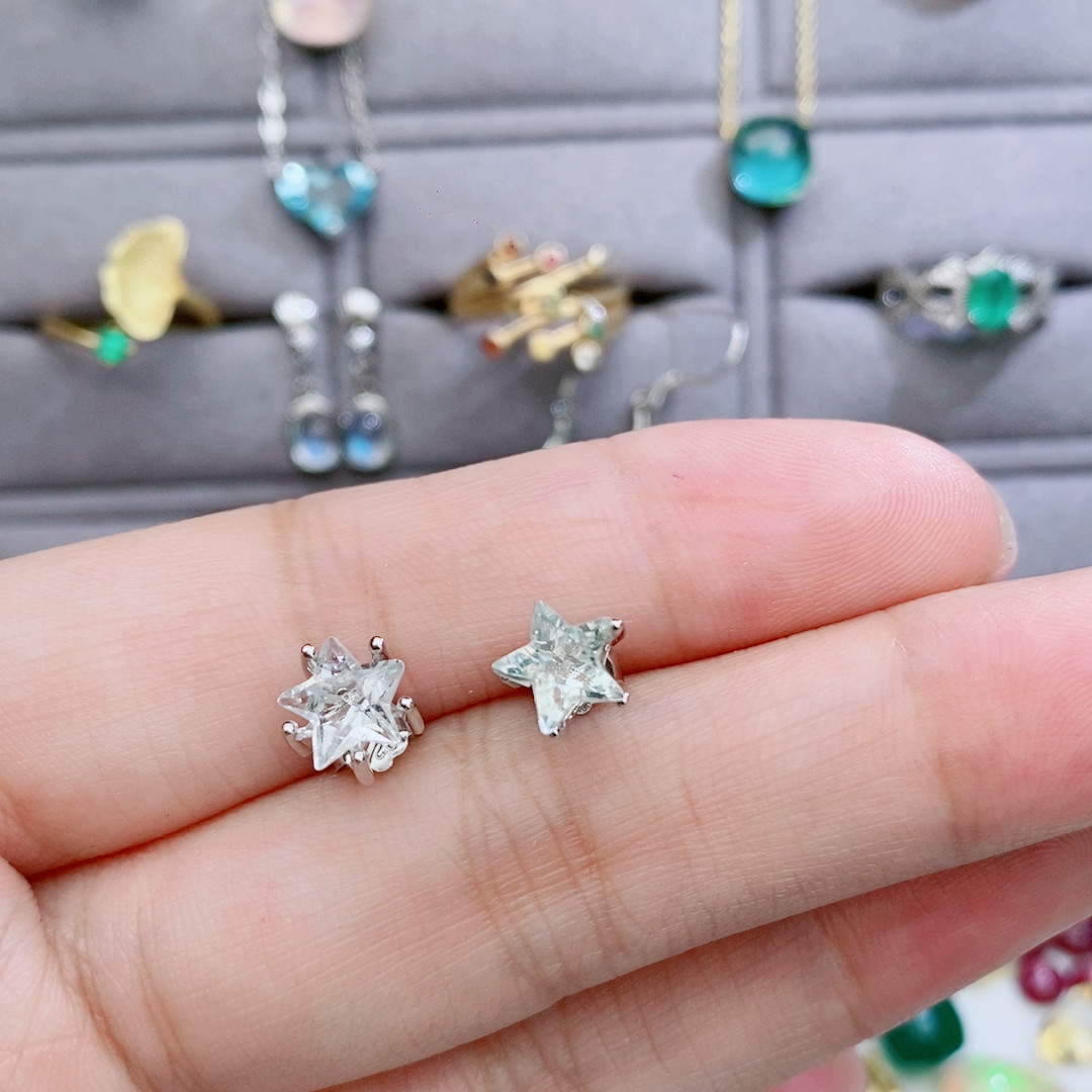 绿水晶星星耳钉,饰品/流行首饰/时尚饰品新,颈饰,淘宝优惠券,粉丝福利购,淘宝优惠卷