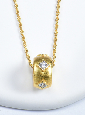 925银镀黄金布切拉提手工拉丝