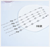 Zhuodie Jewelry pure silver gold-plated Moissan diamond bubble bracelet, daily commuting stacked diamond bracelet, simple single diamond for women thumbnail 5