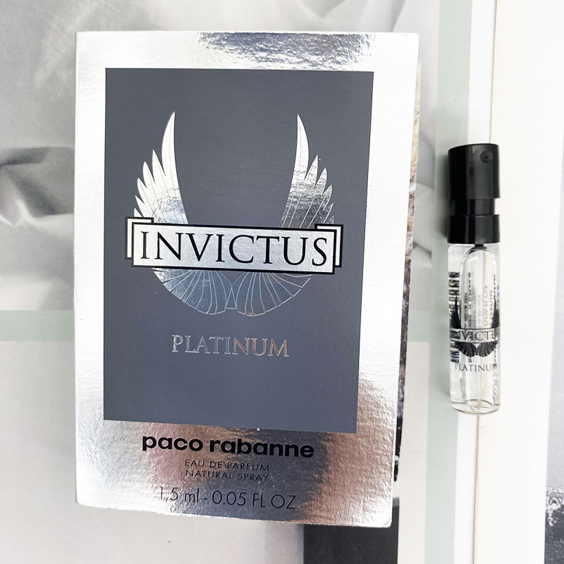 帕高Paco Rabanne Invictus Platinum铂金勇者男浓香水小样1.5ML