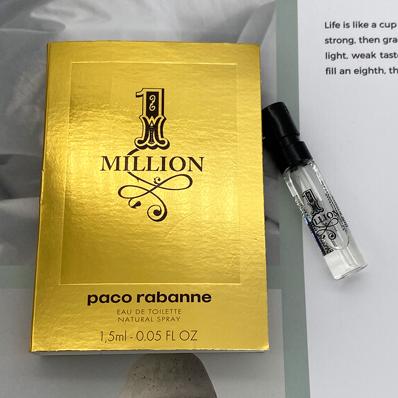 原装Paco Rabanne帕高1 Million百万金砖男士淡香水EDT小样1.5ML-封面