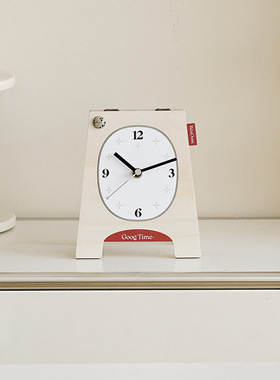 ins风时钟创意摆件静音座钟