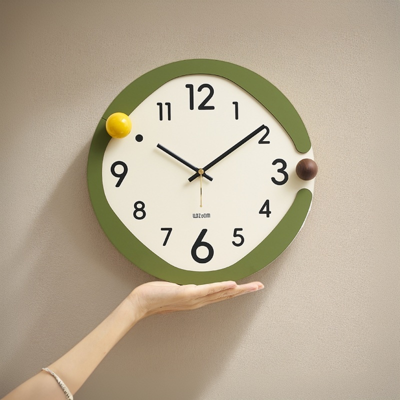 免打孔现代简约挂钟客厅家用