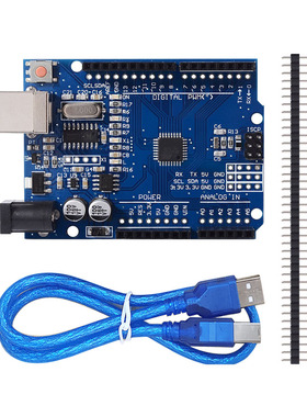 CH340 UNO-R3主控板开发板ATMEGA328 送排针 USB线 适用于Arduino