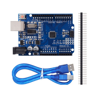 送排针 CH340 UNO R3主控板开发板ATMEGA328 适用于Arduino USB线