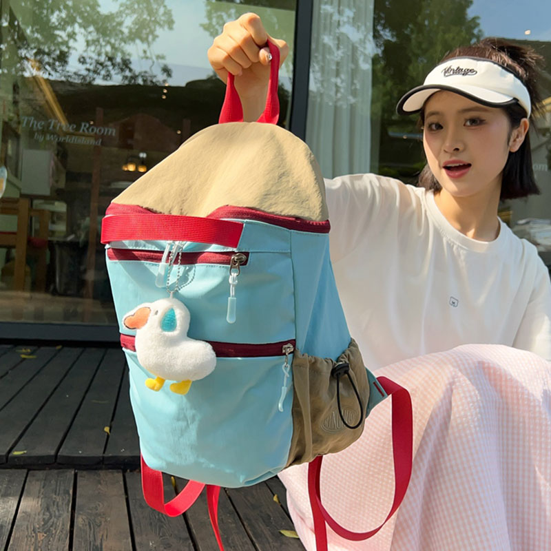 出游双肩包女登山包旅行包小背包