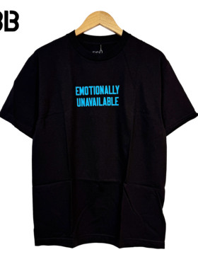 全新正品Emotionally Unavailable EU溶解爱心潮牌陈冠希短袖T恤