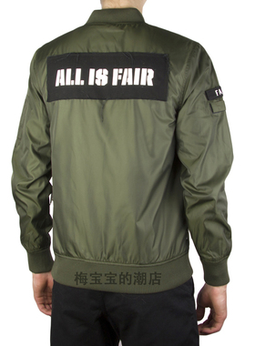 全新正品Publish旗下Fairplay Braeden Ma-1休闲飞行夹克外套