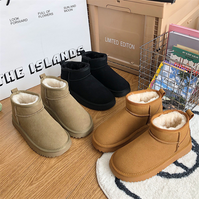 冬季雪地靴加绒保暖棉鞋