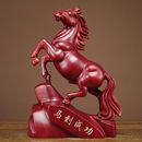 红花梨木雕马摆件实木雕刻工艺品红木马摆件木马摆件家居开业礼品