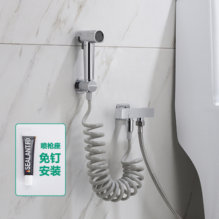 德国全铜高压喷枪卫生间马桶伴侣一进二出增压角阀妇洗器阳台花园