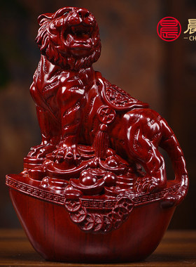 木雕十二生肖摆件一整套实木鼠牛虎兔龙蛇马羊猴鸡狗猪生日送礼物