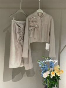 法式复古浪漫优雅精致套装气质时尚潮流重工设计师品牌西太后