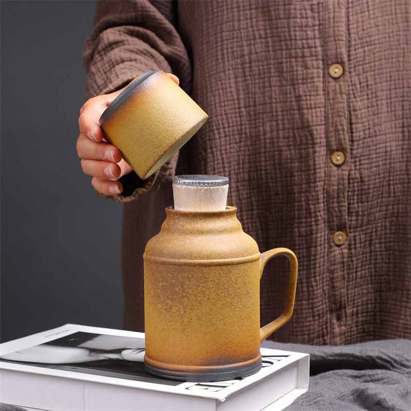 仿古陶瓷壶陶瓷杯复古杯子