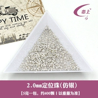 Изумрудное зеленое позиционирование бусин 5 граммов серебра