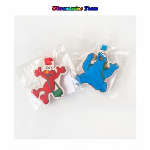 sesame street日本东京本土芝麻街 软硅胶签挂行李箱挂牌登机牌
