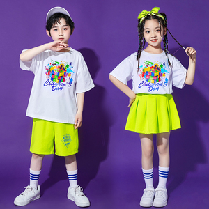 六一儿童演出服幼儿园糖果色舞蹈服班服男女童小学生啦啦队表演服