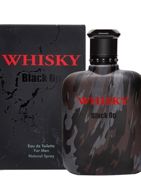 威士忌黑色 Whisky Black Op 香水男士冷水木质香调留香持久正品