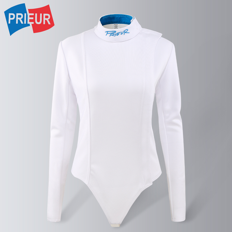现货PRIEUR 法国进口CE350N女子舒适修身款保护击剑服上衣比赛训