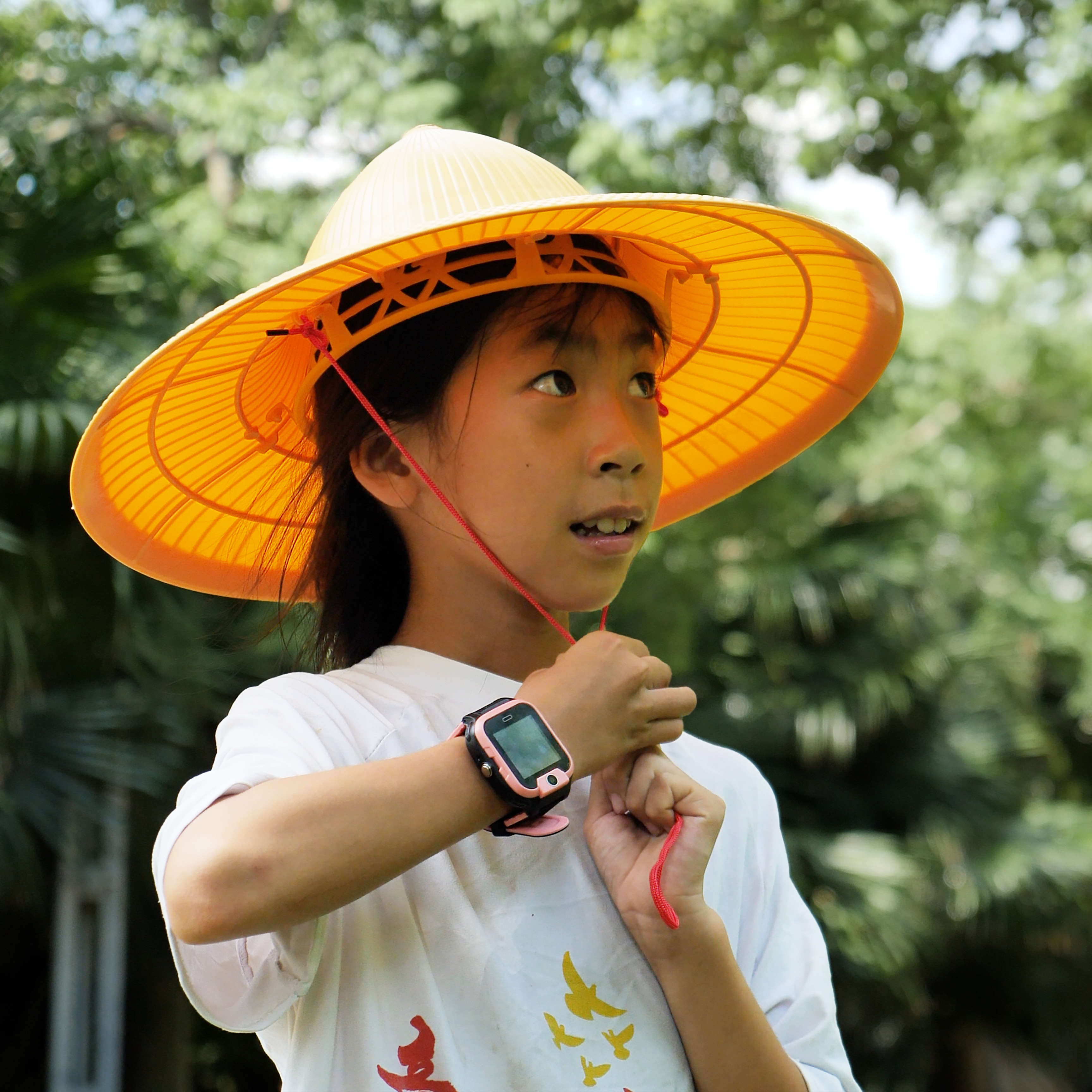 斗笠 塑料帽 遮阳帽 挡雨帽 田园工作帽 采茶帽 加厚 男女通用