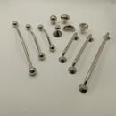 法式 钛银色轻奢拉手抽屉橱柜衣柜门把手现代极简暖色奶油风中古风