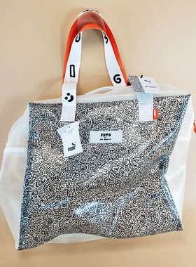 彪马PUMA X  MR Doodles Shopper 联名男女运动时尚休闲包